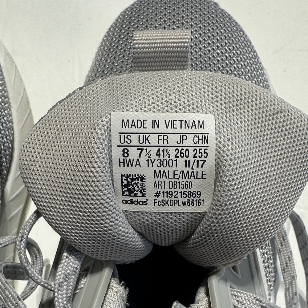 adidas Questar Drive Grey and white mesh Athletic Sneakers ortholite float sz 8 - Picture 7 of 8